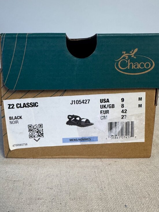 NIB Chaco Z2 Classic Black Sandals Wedge Webbing  J105427 Outdoors REI main image 6